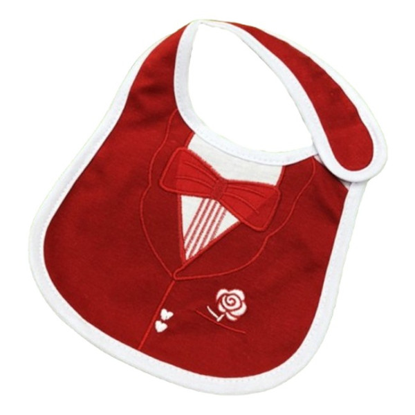 Carter's Слюнявчик на липучці Костюм червоний з вишитим метеликом (картерс) яя849