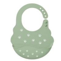 BabyOno м'який нагрудник з регульованою застібкою (хакі) Сліди (829/06) 5901435412008