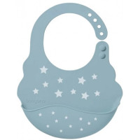BabyOno м'який нагрудник з регульованою застібкою Зірки блакитний 829/05 (5901435411995)