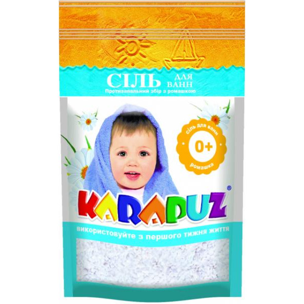Дитяча сіль для ванни Карапуз ромашка, 500 г 4820019620114
