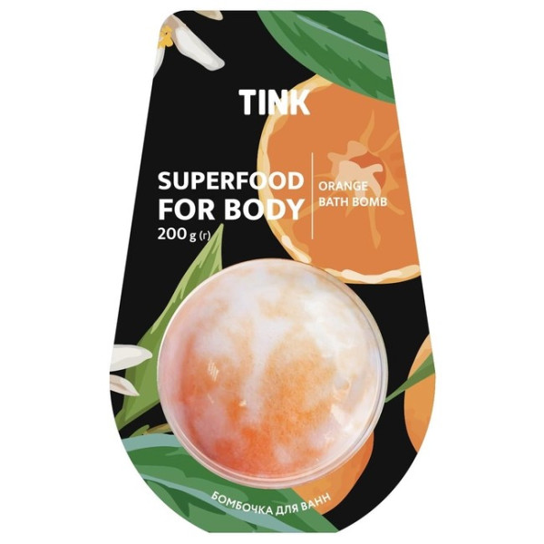 Tink Бомбочка-гейзер для ванн Orange 200 г (4823109402102)