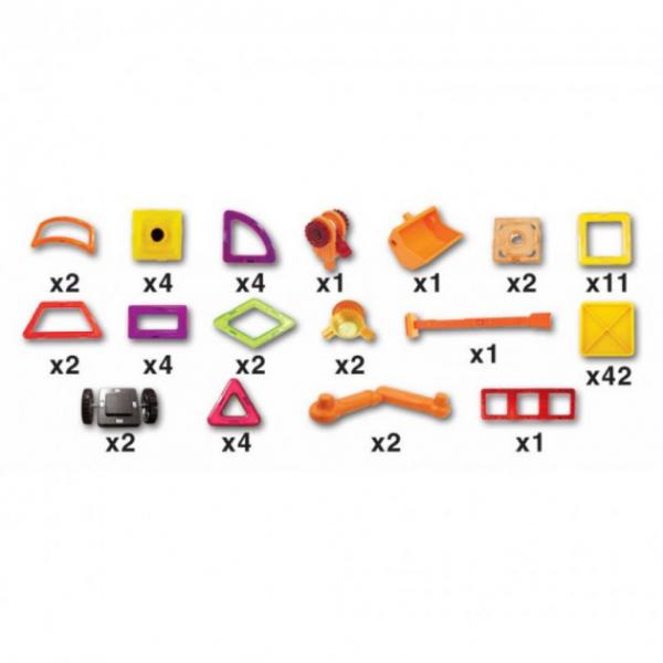 Магнікон 3D магнітний конструктор 87 деталі (MK-87)