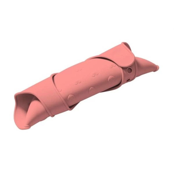 BabyOno м'який нагрудник з регульованою застібкою Серця рожевий (829/04) 5901435411988