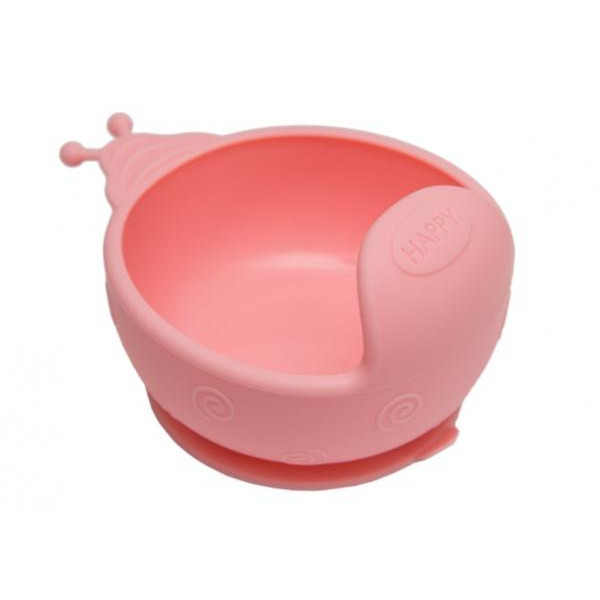 KinderenOK Силіконова тарілка на присосці Happy Meal, рожева (201113) (12436001551)