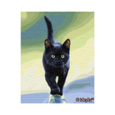 Ідейка Набір для Розпису за номерами "Котяча грація" 40*50см арт. КНО4206 (4823104324829)