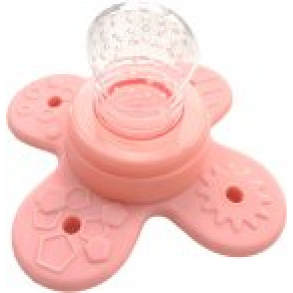 KinderenOK Силіконовий ніблер Nibi Teether 2 в 1 270121 (рожевий) 765453575757
