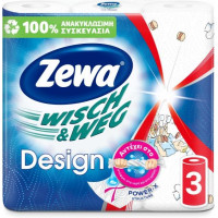 Zewa Паперові рушники Wisch Weg 2 шари 3 рулони (7322540778205)