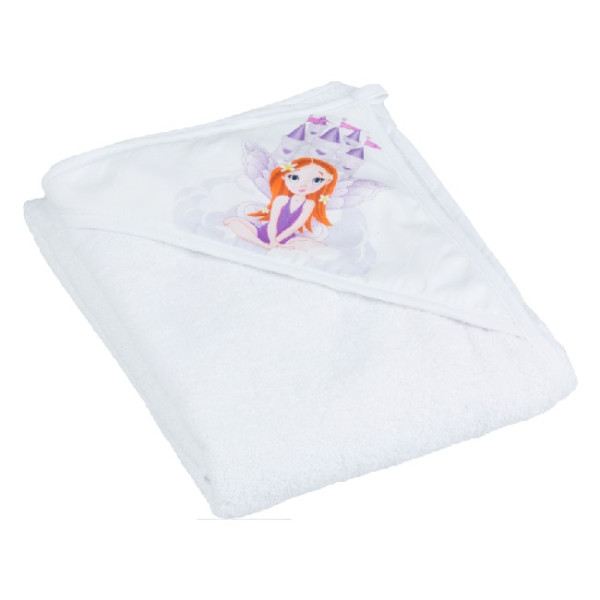 Tega Baby Рушник для купання Принцеса 80x80 100% бавовна Білий LP-008 80X80-103 (5902963008657)