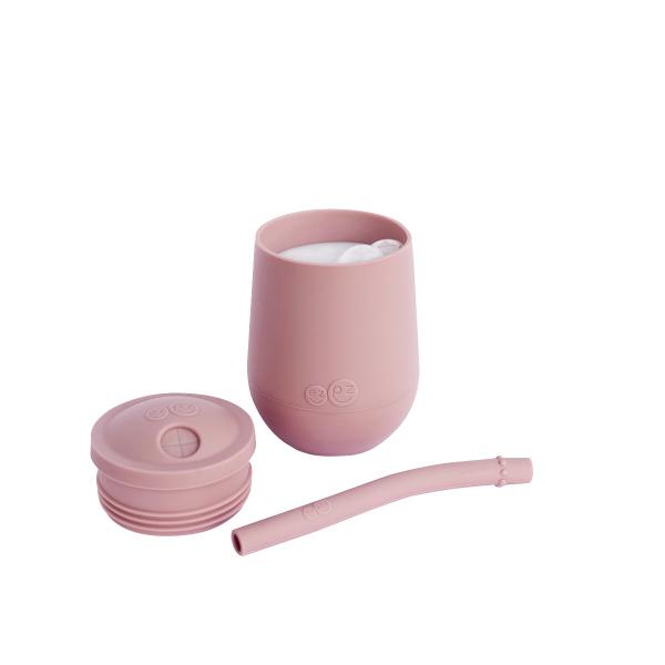 EZPZ - Силіконова чашка з кришкою та соломинкою Miny Cup Set рожева 818156022476