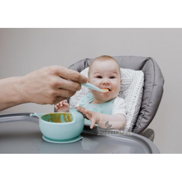 KinderenOK Дитячий нагрудник Happy Meal силіконовий Блакитний (310520) 12436001612