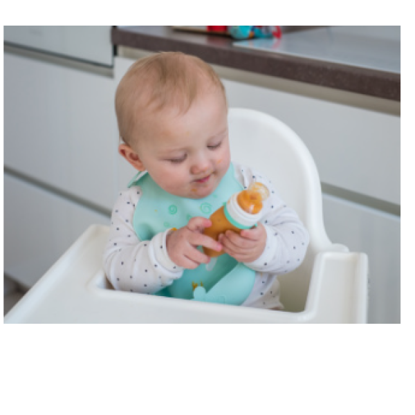 KinderenOK Ніблер силіконовий для пюре Delfi м'ятний (30620) 765453575740