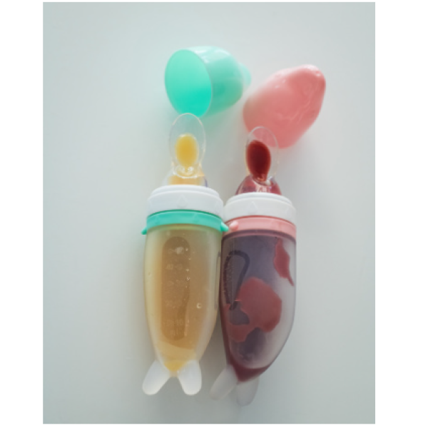 KinderenOK Ніблер силіконовий для пюре Delfi м'ятний (30620) 765453575740