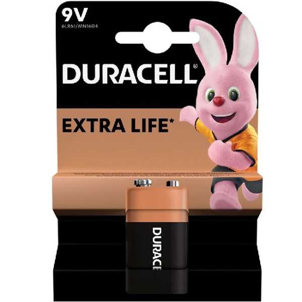 Duracell Лужні батарейки 6LR61 MN1604 9V (5000394066267)