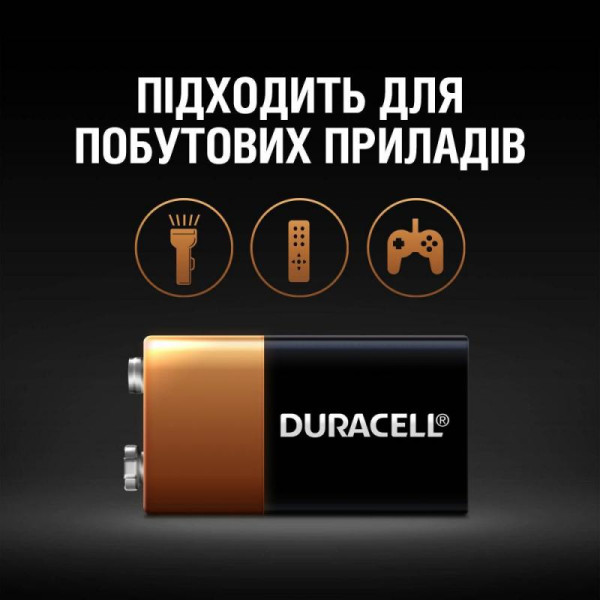 Duracell Лужні батарейки 6LR61 MN1604 9V (5000394066267)