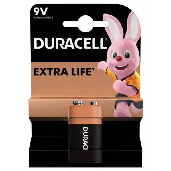 Duracell Лужні батарейки 6LR61 MN1604 9V (5000394066267)