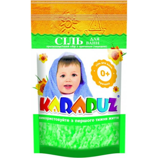 Дитяча сіль для ванн Карапуз череда, 500 г 4820049380217