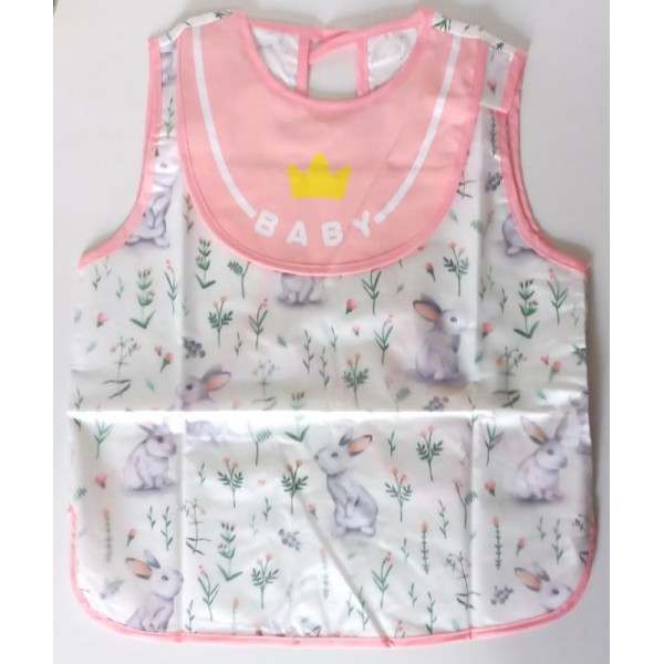 Фартух Bear Maila для дівчинки рожевий з потайною кишенею (Фартук_2108д)