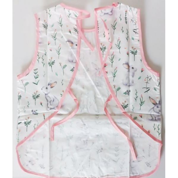 Фартух Bear Maila для дівчинки рожевий з потайною кишенею (Фартук_2108д)