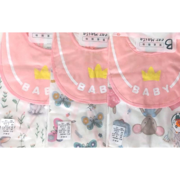 Фартух Bear Maila для дівчинки рожевий з потайною кишенею (Фартук_2108д)