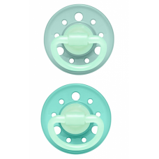 Nip Пустушка кругла латексна "Вишенька. Ніч" (0-6 міс) м'ятний та салатовий 2 шт 38720-51 (4000821420786) Nip Пустушка кругла латексна "Вишенька. Ніч" (0-6 міс) м'ятний та салатовий 2 шт 38720-51 (4000821420786)