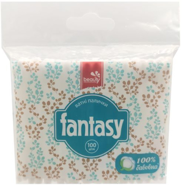 Beauty Fantasy Ватні палочки косметичні в пакеті 100 шт (4820211922122)