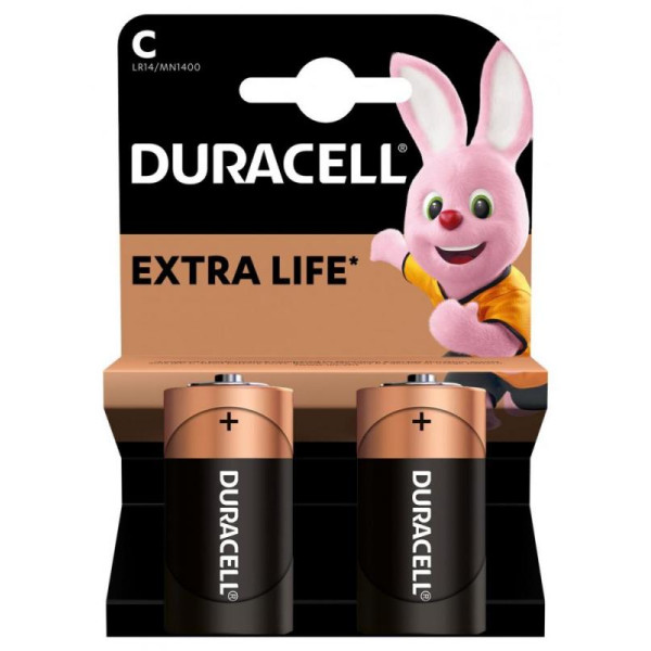 Duracell Батарейки Basic, тип C (LR14, 1.5V, Alkaline Лужна), 2 шт. (5000394052529)