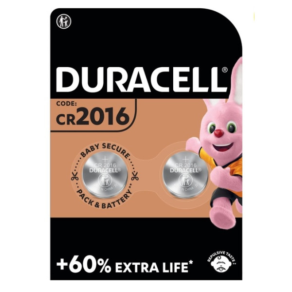 Duracell Батарейки DL2016 (CR2016) DSN Litium 2 шт (5000394045736)