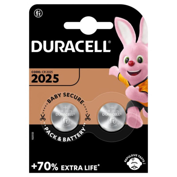 Duracell Літійна батарейка Specialty типу таблетка DL2025/CR2025 2 шт (5000394045514)