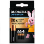 Duracell Лужні батарейки Optimum AA 1.5В LR6 4 шт (5000394158696)