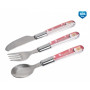 Canpol Набір вилка+ложка+ніж Нержавіюча сталь - 9/477 (кольори в асорт)