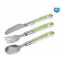 Canpol Набір вилка+ложка+ніж Нержавіюча сталь - 9/477 (кольори в асорт)