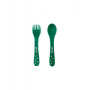 Akuku Набір ложка і виделка у чохлі Зелений (А0074) (5907644000746)