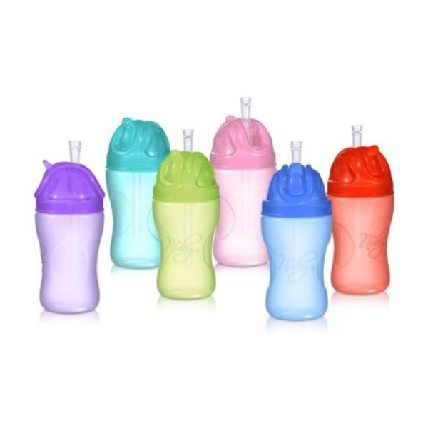 Nuby Поїльник з трубочкою-непроливайкою 300мл, 12+ (NB69006) 0048526690060 в асорт