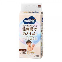 Moony Natural Трусики-підгузки L (9-14kg) 36 шт 4903111243099