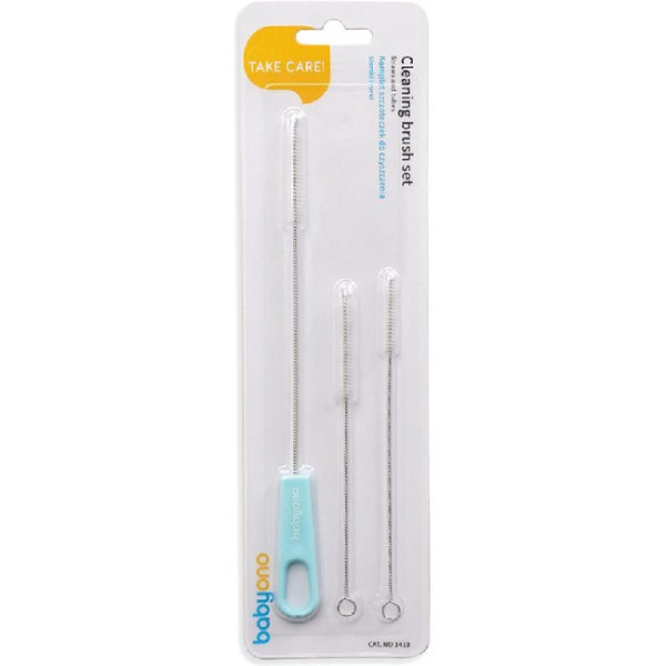 BabyOno Щітки для пляшечок, трубочок та сосок, 3шт (1419) 5901435411841