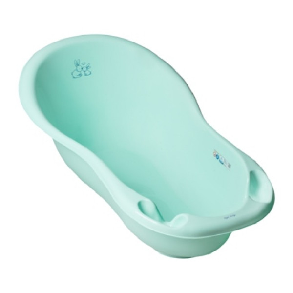 Tega Baby Ванночка LUX "Зайчики" зі зливом (М'ятний) 102 см "TEGA" KR-005-105 (5902963008107)