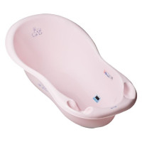 Tega Baby Ванночка 86 см LUX зі зливом "Зайчики" зі зливом (рожева) KR-004 (5902963008060)