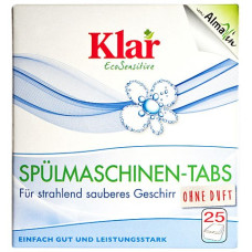 Klar Таблетки для посудомийної машини (25 x 20г) 4019555100314 Klar Таблетки для посудомийної машини (25 x 20г) 4019555100314