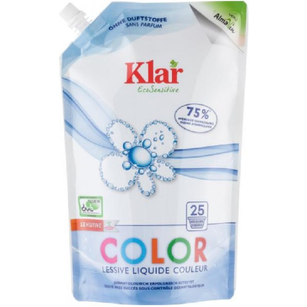KLAR Органічна рідина для прання кольорової білизни 1,5л змінний блок (4019555706059)