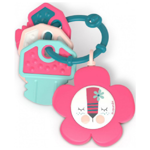 Suavinex Прорезыватель музыкальный Pink 400187/6 (8426420002813)