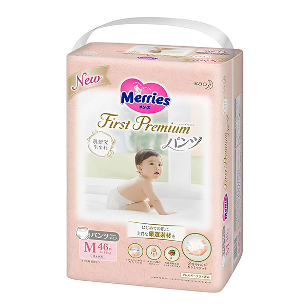 Трусики-підгузки First Premium Merries, M, 6-11 кг, 46 шт. 4901301396549