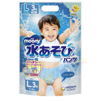 MOONY Трусики для купання L 9-14кг для хлопчиків, 3шт 4903111124176