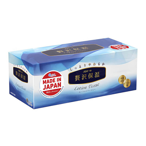 Elleair Серветки паперові Premium Lotion (200 шт) 4902011714401