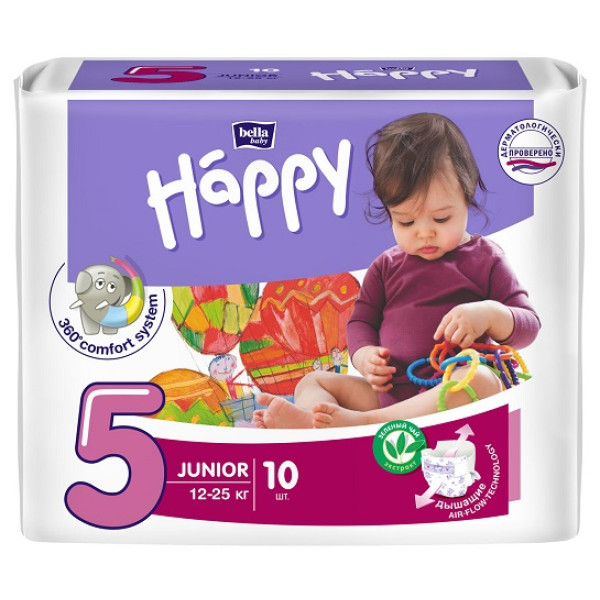 Подгузники Bella Happy Junior 5 (12-25 кг) 10 шт.  5900516600389