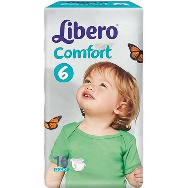 Libero подгузники Comfort "6" XL (12–22 кг), 16 шт 7322540496116