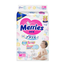 Merries Підгузки M (6-11кг) 54 шт (4901301437778)