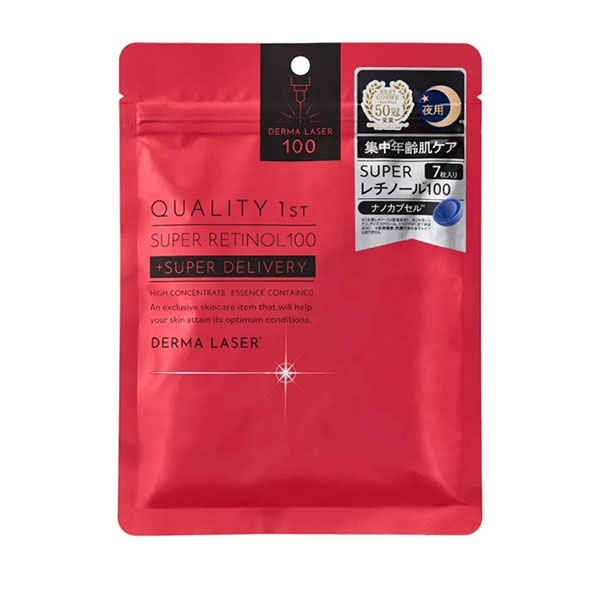 Quality 1st Derma Laser Super VC100 Маска вікова з ретинолом, 7 шт 4560401461672