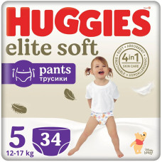 Huggies Трусики-підгузки Elite Soft Pants 5 (12-17кг) Mega 34 шт. 5029053549354 півбокса