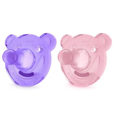 Avent Пустушка Soothie 3 міс+ фігурна, 1 шт. для дівчинки SCF194/05 - 8710103742920 без пакування