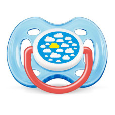 Avent Пустышка Дышащая Дизайн, от 0 до 6 мес, 1 шт, для мальчика SCF172/12 (8710103629405)